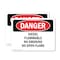 Signmission Diesel Flammable No Smoking No Open Flame Danger Sign, Plastic, 10in W x 7in L, 2PK OS-2PACK-DS-P-710-L-2363 - alternate 1